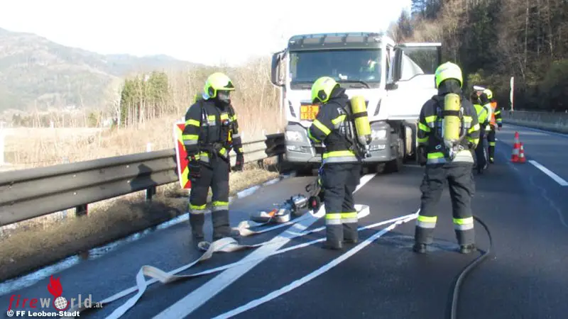 Stmk Gemeldeter Lkw Brand Auf Der S 6 Bei Leoben War Dann Ein