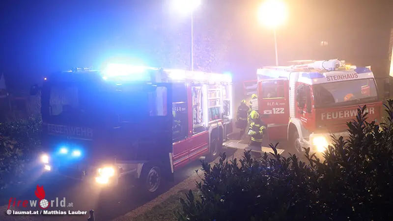 O Feuer In Der Garage Eines Wohnhauses In Steinhaus Bei Wels