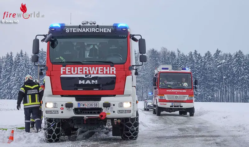 Nö Hackschnitzelbrand wird in Wieselburg zu B4 Bauernhof Großbrand