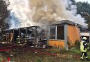 Deutschland: Großfeuer bei Ahrensburg: Flammen zerstörten Handwerkerunterkunft