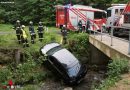 Oö: 20-Jähriger in Alberndorf mit Auto in der Gusen gelandet