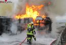 Bayern: Lkw begräbt Pkw – Fahrzeuge auf A08 in Flammen