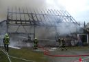 Bayern: Brand einer Maschinenhalle und Garagenbrand in Augsburg