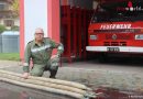 Bgld: Feuerwehrmann bastelt aus alten B-Schläuchen effektive Hochwasser-Schutzbarrieren