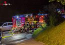 Bayern: Holzanbau eines Zweifamilienhauses bei Bischofswiesen in Vollbrand