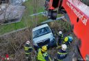 Nö: Transporter machte sich in Brunn am Gebirge über Böschung auf und davon