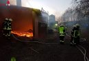 Deutschland: Brand in einem Hackschnitzelbunker auf einem Bauernhof in Dülmen