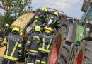 Oö: Strohpressenbrand in Edt bei Lambach