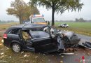 Deutschland: Vier zum Teil lebensgefährlich verletzte Autoinsassen bei Unfall auf der Landesstraße 123 zwischen Hesedorf und Essel