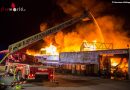 Oö: 21 Feuerwehren bei Möbelhaus-Großbrand in Marchtrenk (+Video)