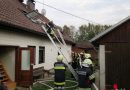 Oö: Feuerwehrgroßeinsatz verhindert Wohnhausvollbrand in Feldkirchen an der Donau