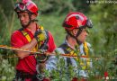 Oö: Höhenretterübung → Personenrettung aus reißendem Hochwasserfluss trainiert