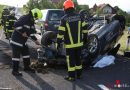 Oö: Lenker stirbt bei schwerem Verkehrsunfall auf der Pramer Straße in Geiersberg