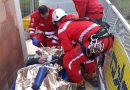 Stmk: Höhenretter der Berufsfeuerwehr retten verletzten Bauarbeiter