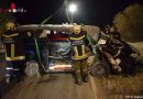 Nö: Nächtliche Kleinbusbergung nach Verkehrsunfall in Kirchberg / Wild