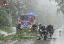 Stmk: Unerwarteter Wintereinbruch fordert die Feuerwehren in Graz-Umgebung am 27. April 2016