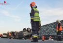 Nö: Autoüberschlag auf der A1 bei Haag