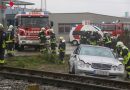 Oö: Auto kollidiert auf Bahnübergang in Hinzenbach mit Linzer Lokalbahn