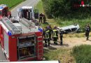 Nö: Anrufer-Angaben führen zu Großalarm bei Autounfall bei Guntersdorf