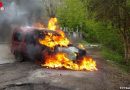 Nö: Fahrzeugbrand am Waldfriedhof in Kaltenleutgeben