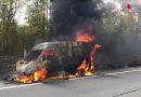 Schweiz: Lieferwagen auf der A6 bei Kappelen in Flammen aufgegangen