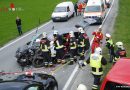 Tirol: Schwerer Verkehrsunfall mit Personenrettung und fünf Fahrzeugen auf der B161 Pass Thurn Bundesstraße