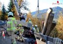 Tirol: 7,5-Tonnen-Bagger-Absturz mit Personenrettung in Kitzbühel