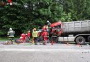 Ktn: Schwer eingeklemmter Lenker nach Zusammenstoß zweier Lkw-Züge in Klagenfurt