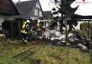 Deutschland: Carport-Brand: Großbrand gerade noch verhindert