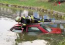 Nö: Auto in Teich gestürzt – Unangekündigte Einsatzübung der Feuerwehr Laa an der Thaya