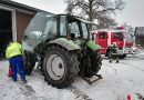 Oö: Rasch bekämpfter Traktorbrand in Laakirchen