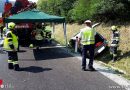 Stmk: Verkehrsunfall auf der Südautobahn A2: Glück im Unglück für den Lenker