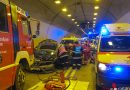 Oö: Verkehrsunfall mit eingeklemmter Person, Tunnel Kienberg, A9