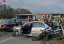 München (Bayern): Vier Verletzte nach Unfall auf der A 8 in München