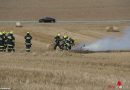 Oö: Vier Feuerwehren bei Feldbrand in Neukirchen bei Lambach im Einsatz