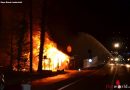 Schweiz: Brand zerstörte Depot der Familiengarten-Genossenschaft Paradies in Oberwil