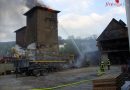 Deutschland: Dachstuhlbrand eines Trafoturms in Olpe