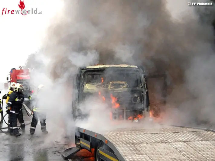 Bgld: Brennender Klein-Lkw Auf Der Südautobahn Bei Pinkafeld – Fireworld.at