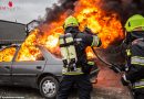 Deutschland: Auto-Vollbrand in Parkhaus in Stuttgart