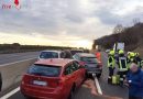 Nö: Vom Unfall auf der A1 mit acht Fahrzeugen zum brennenden Lkw