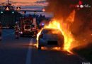 Schweiz: Autobrand bei Pratteln sorgt für Verkehrsprobleme und Gaffer