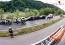 Oö: Auffahrunfall mit sechs Fahrzeugen auf der B127 bei Puchenau