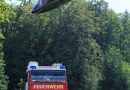 Oö: Flugnotfall mit Waldbrand am Flugplatz Scharnstein