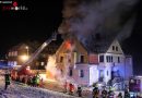 Oö: Sieben Feuerwehren bei Wohnhausfeuer in Bad Schallerbach im Einsatz