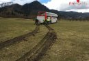 Oö: Reisebus auf Abwegen → Navigationsgerät lotst Wiener Reisebus in ein Feld