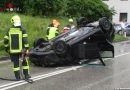 Oö: Verletzte bei Fahrzeugüberschlag auf der B 120 in Scharnstein