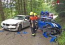 Bayern: Drei Verletzte bei Unfall mit 3er BMW und M8-Microcar in Schönau am Königssee