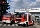 Oö: Feuerwehr Steyr stellt neues Löschfahrzeug mit Ladebordwand in Dienst
