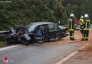 Bayern: BMW kracht auf der A8 am Teisenberg in die Leitplanke