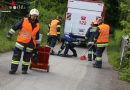 Oö: Müllfahrzeug verlor nach Defekt in Thalheim bei Wels Hydrauliköl